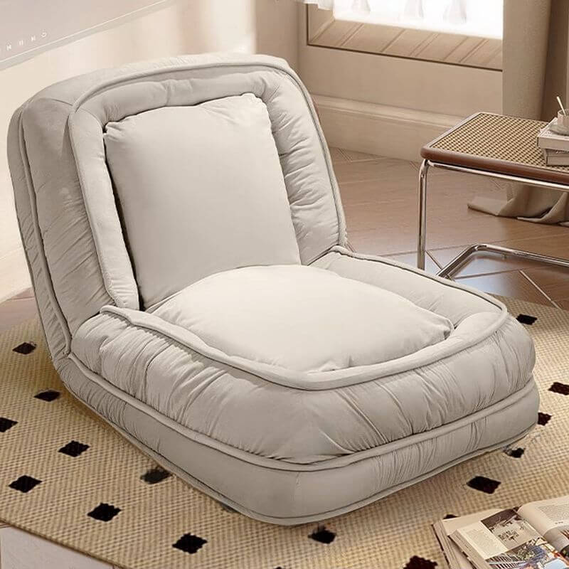 Stylish Solid Color Side Chair with Tight Back in Dove Grey/Turquoise/Mint Green - Slipcover & Reclining Feature - Perfect for Living Room, Bedroom or Office