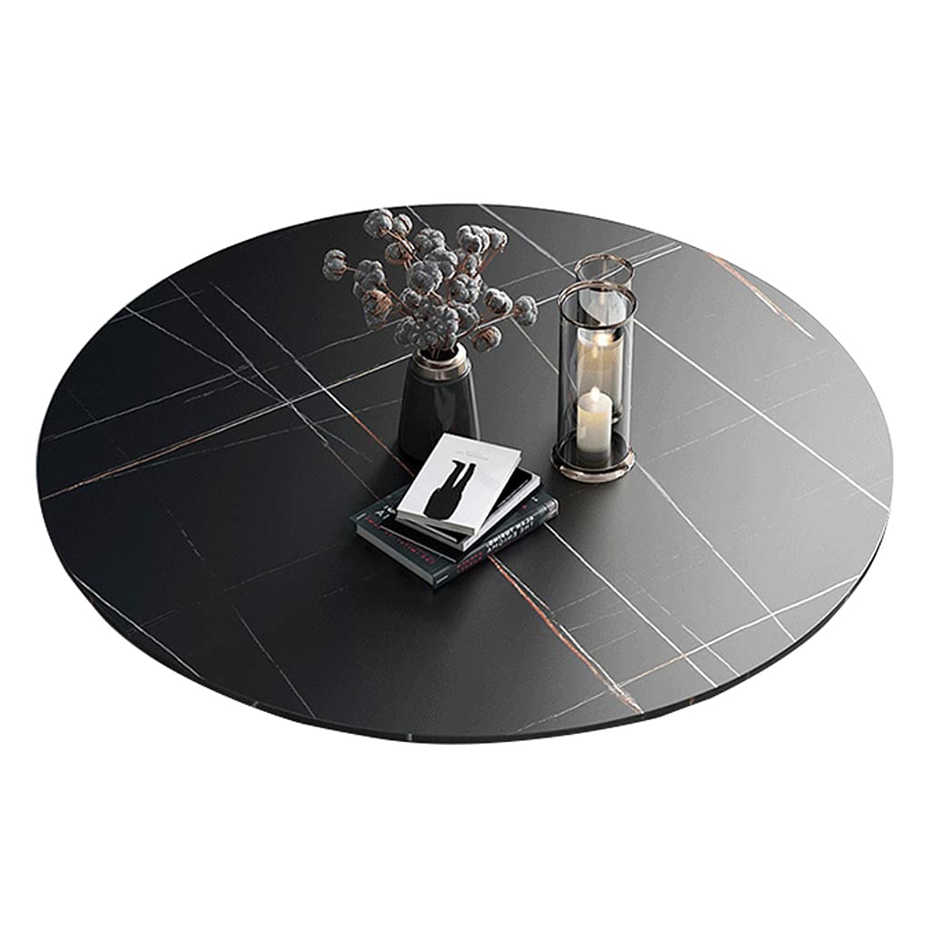 WXJ Large Marble Lazy Susan Turntable - 50cm to 100cm Round Rotating Serving Tray for Dining Table, Perfect for Cheese, Dessert, Fruit, Baking & Cake Display - Ideal for Dinner Parties, Buffets & Kitchen Organization