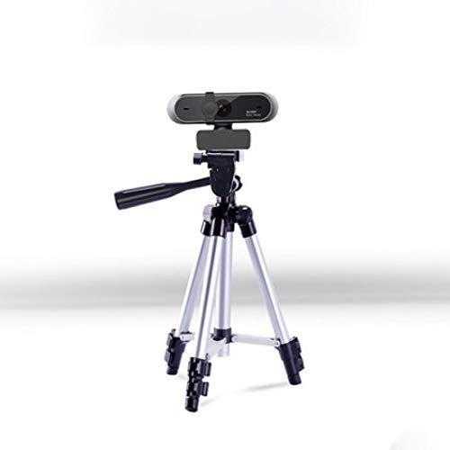 Full HD 1080P Webcam with Built-in Microphone - USB Computer Camera with Flexible Rotatable Clip for Laptop & Desktop (Includes Tripod) - Perfect for Video Conferencing, Online Classes & Streaming