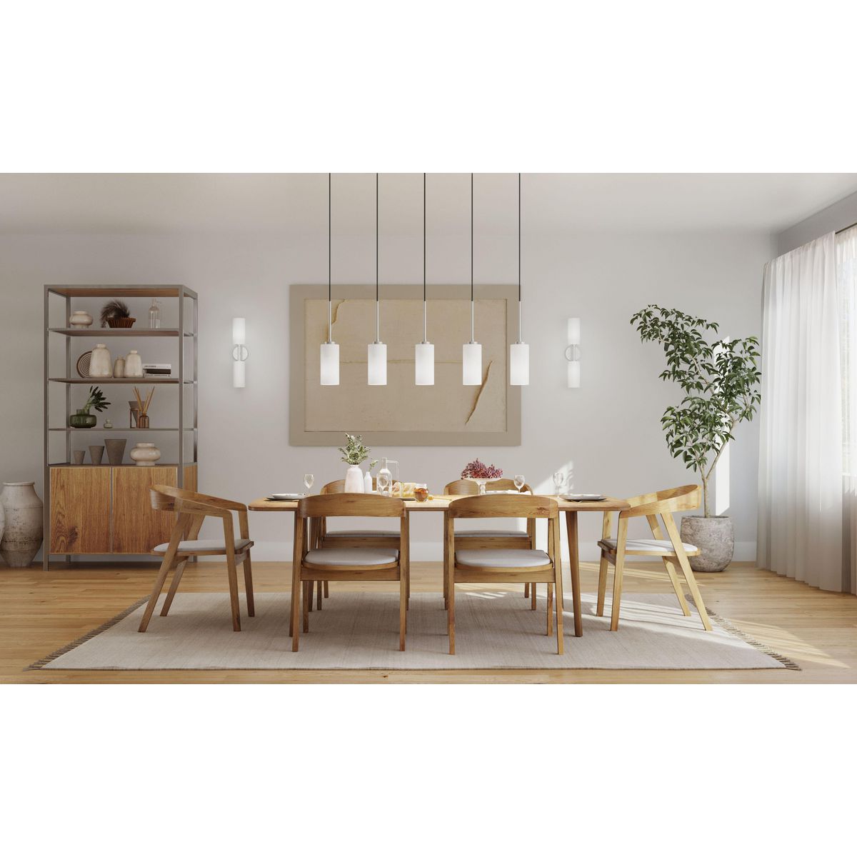 Cofield Collection Two Light Wall Sconce - Modern Wall Mounted Lighting Fixture for Living Room, Bedroom, or Hallway Decor
