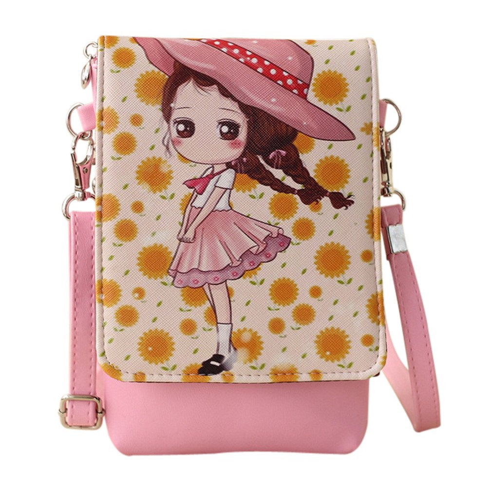 Tweippy Cute Cartoon Mini Purse for Girls - Small Crossbody Shoulder Bag & Messenger Handbag for Teens - Adorable Kids' Fashion Accessory for School, Travel & Daily Use