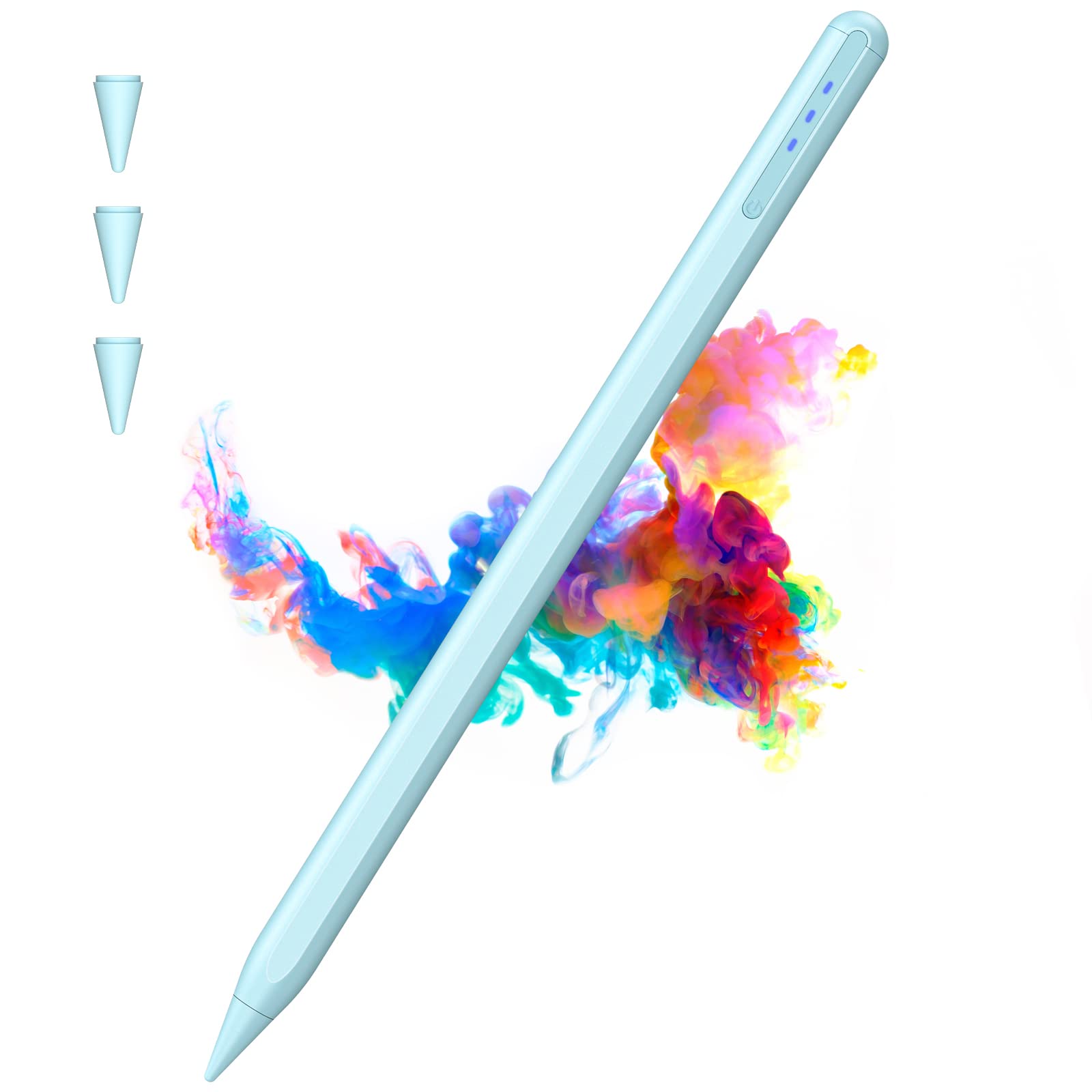 Premium Stylus Pen for iPad with Palm Rejection - Active Pencil Compatible with iPad Pro 11 & 12.9 inch, iPad Air 5th/4th/3rd Gen, iPad Mini & iPad 8th/7th/6th Gen (2018 or Later) - Perfect for Drawing, Note-Taking & Digital Art