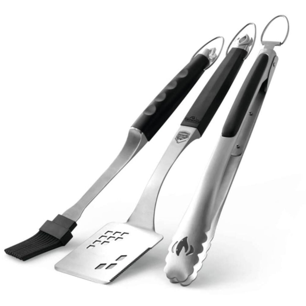 Napoleon 70036 Executive 3-Piece BBQ Grill Tool Set - Stainless Steel Grilling Utensils for Outdoor Cooking, Backyard BBQs & Camping