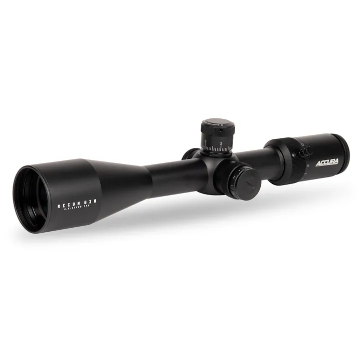 Accura Recon 4.5-27x50 FFP Riflescope with Illuminated TH30 Reticle & Zero Stop - Long Range Shooting, Hunting, Tactical Optics for Precision Marksmanship