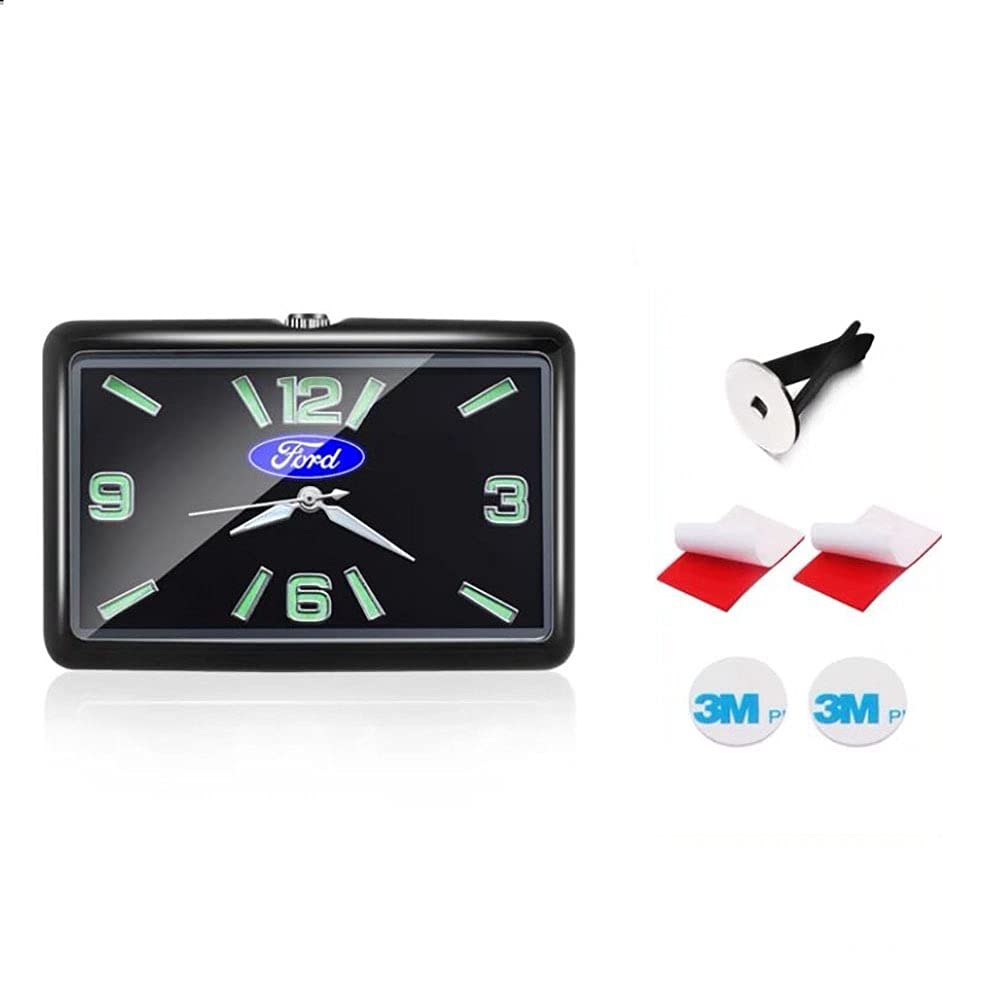 Car Dashboard Clock - Mini Analog Quartz Clock with Luminous Dial & Vent Clip - Perfect for Car Interior Refit & Night Driving Accessories