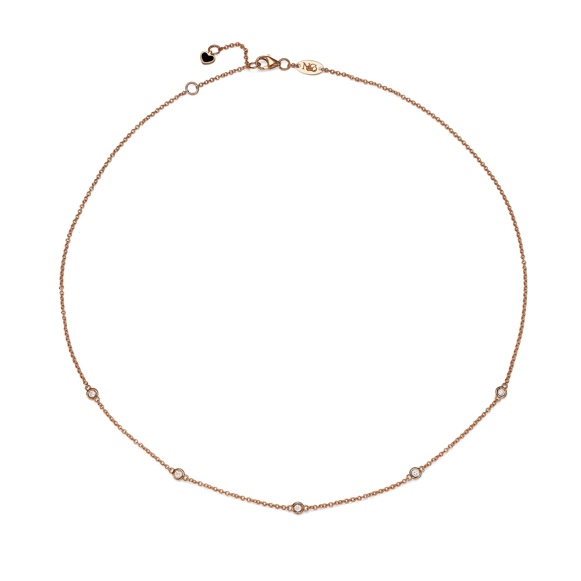 5 Diamond Necklace for Women - Elegant 14K Gold Pendant Jewelry Gift for Anniversary, Valentine's Day & Special Occasions | Perfect for Date Nights, Weddings & Formal Events