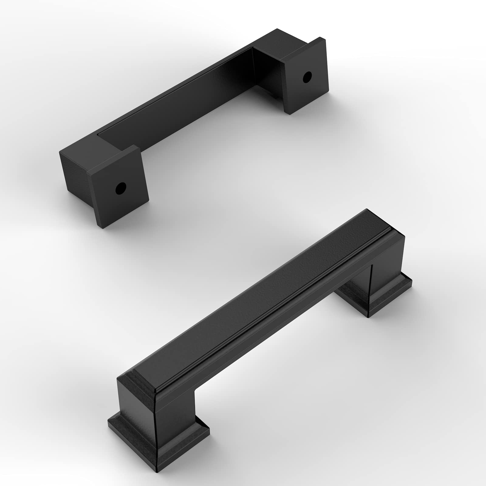 Amerdeco 30 Pack Matte Black Cabinet Pulls 3 Inch (76mm) Hole Center - Modern Kitchen & Bathroom Cabinet Handles, Dresser Drawer Pulls for Home Furniture Upgrade | Durable Hardware for Cabinets, Vanities & Storage Units