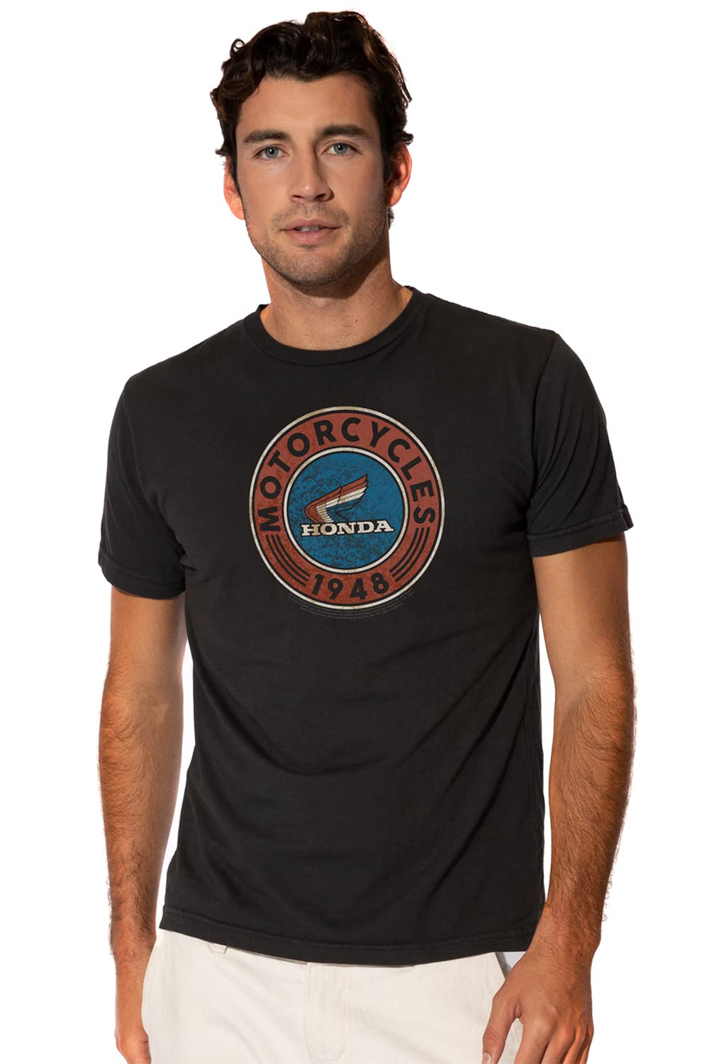 **Honda Motorcycle T-Shirt for Men - Short Sleeve Officially Licensed Riding Apparel - Perfect for Bikers, Motorcycle Enthusiasts & Casual Wear**
