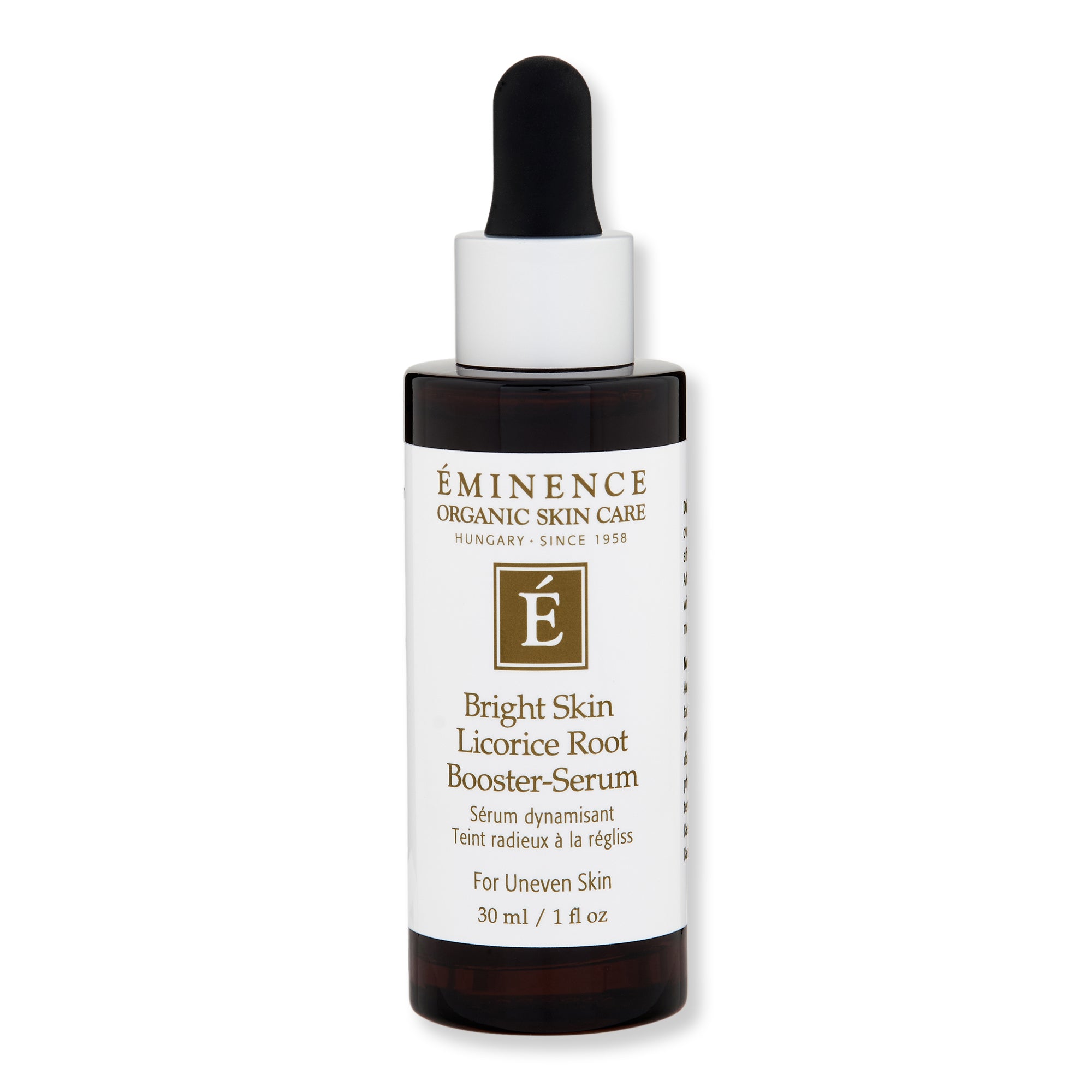Eminence Organic Bright Skin Licorice Root Booster Serum 1oz - Natural Skin Lightening & Dark Spot Treatment for Face - Perfect for Daily Skincare Routine & Hyperpigmentation Care