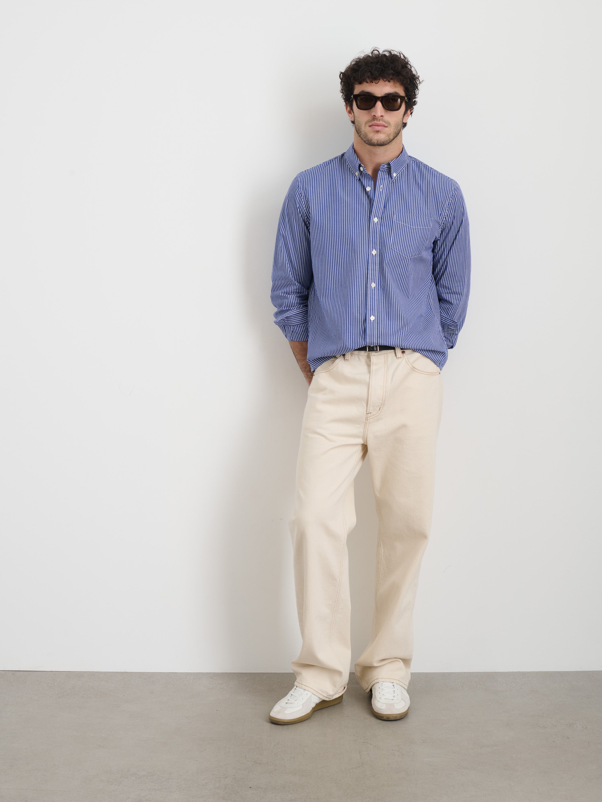 Premium Striped Mill Shirt for Men - Comfortable & Stylish Casual Wear for Office, Outings & Everyday Use