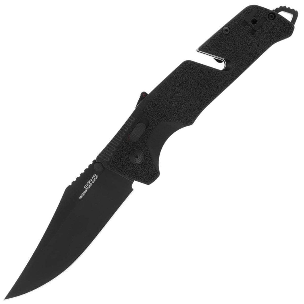 SOG Trident AT Blackout Tactical Folding Knife - 3.7