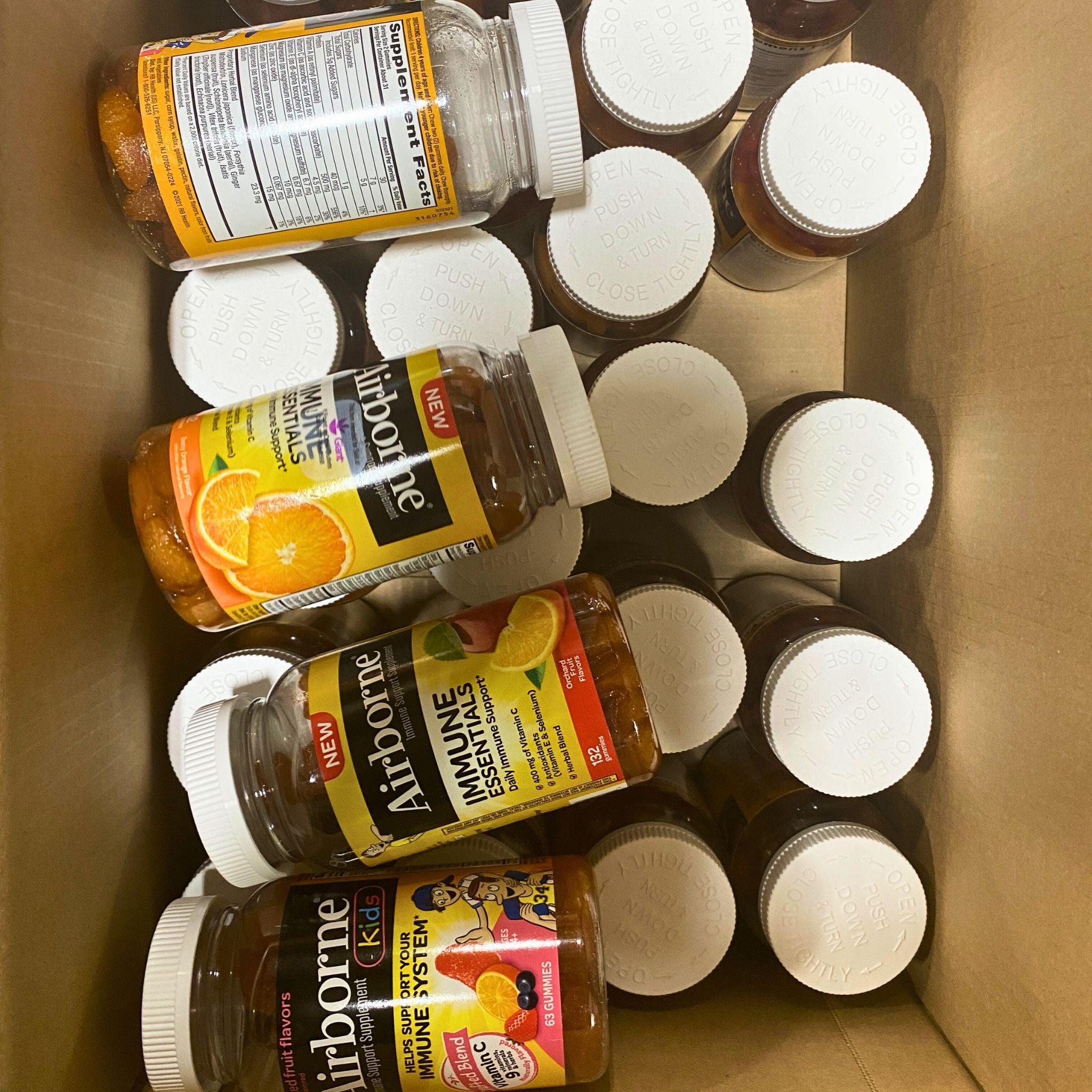 Airborne Gummies - Mixed Fruit Flavors (30 Count) - Immune Support & Vitamin C Boost - Perfect for Travel, Work & School