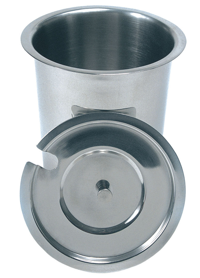 30 oz Solid Stainless Steel Flatware Cylinder - Durable Silverware Holder for Kitchen, Dining Room & Restaurant Use