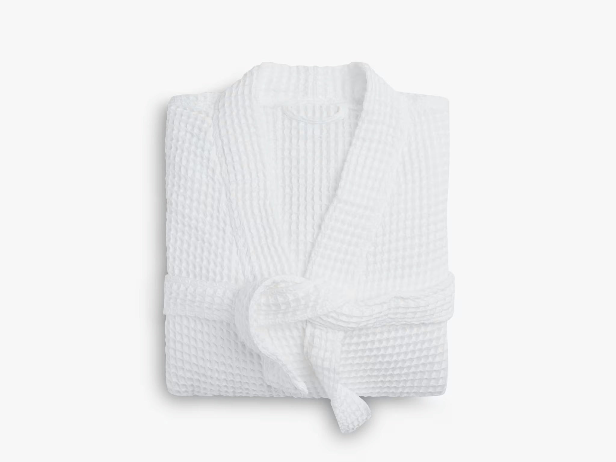 Soft and Cozy Waffle Weave Robe for Women - Breathable White Bathrobe with Pockets - Perfect for Spa, Lounging, and Relaxation at Home