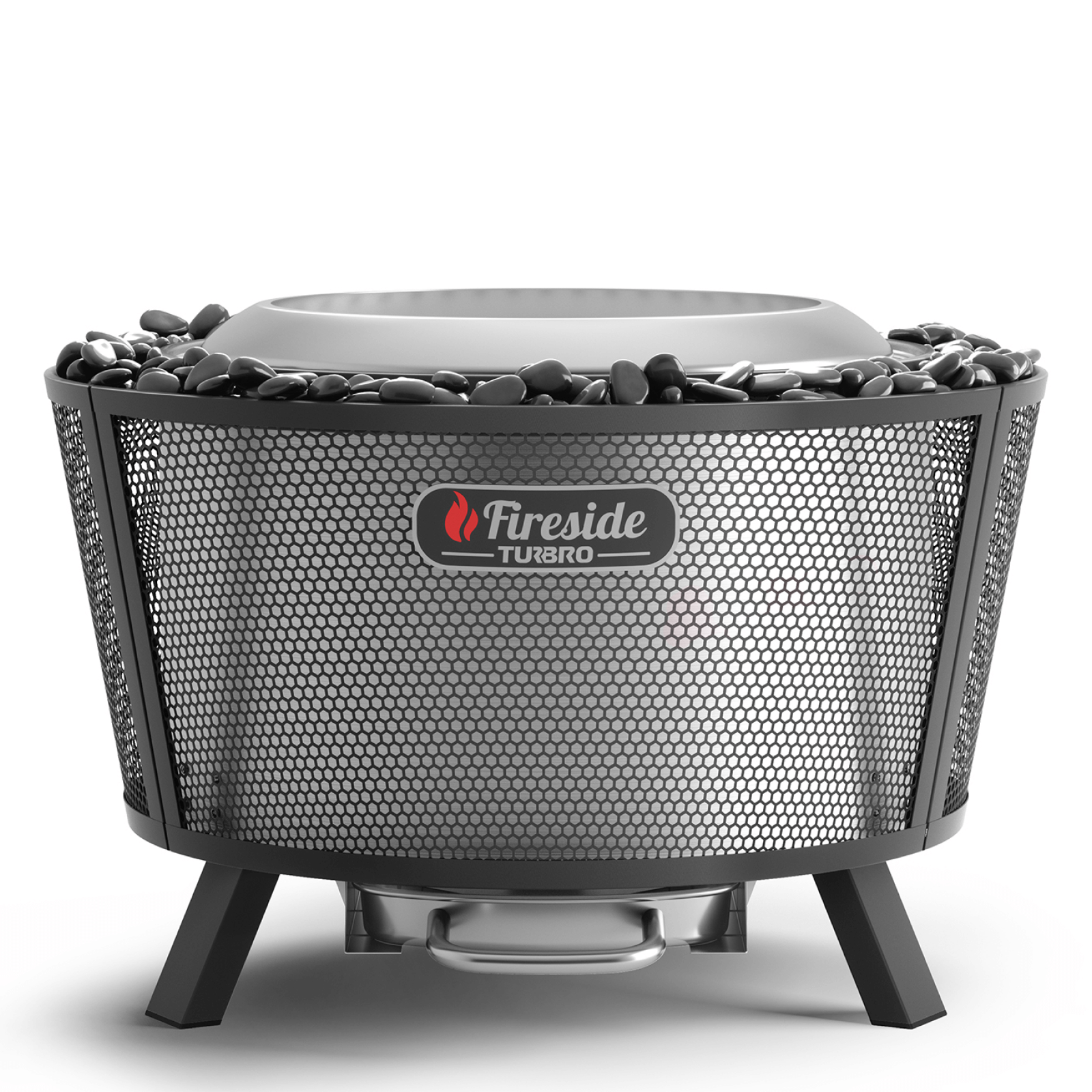 Fireside Pluto R29 Outdoor Fire Pit - Black Painted Steel - Perfect for Backyard, Patio, and Camping Gatherings