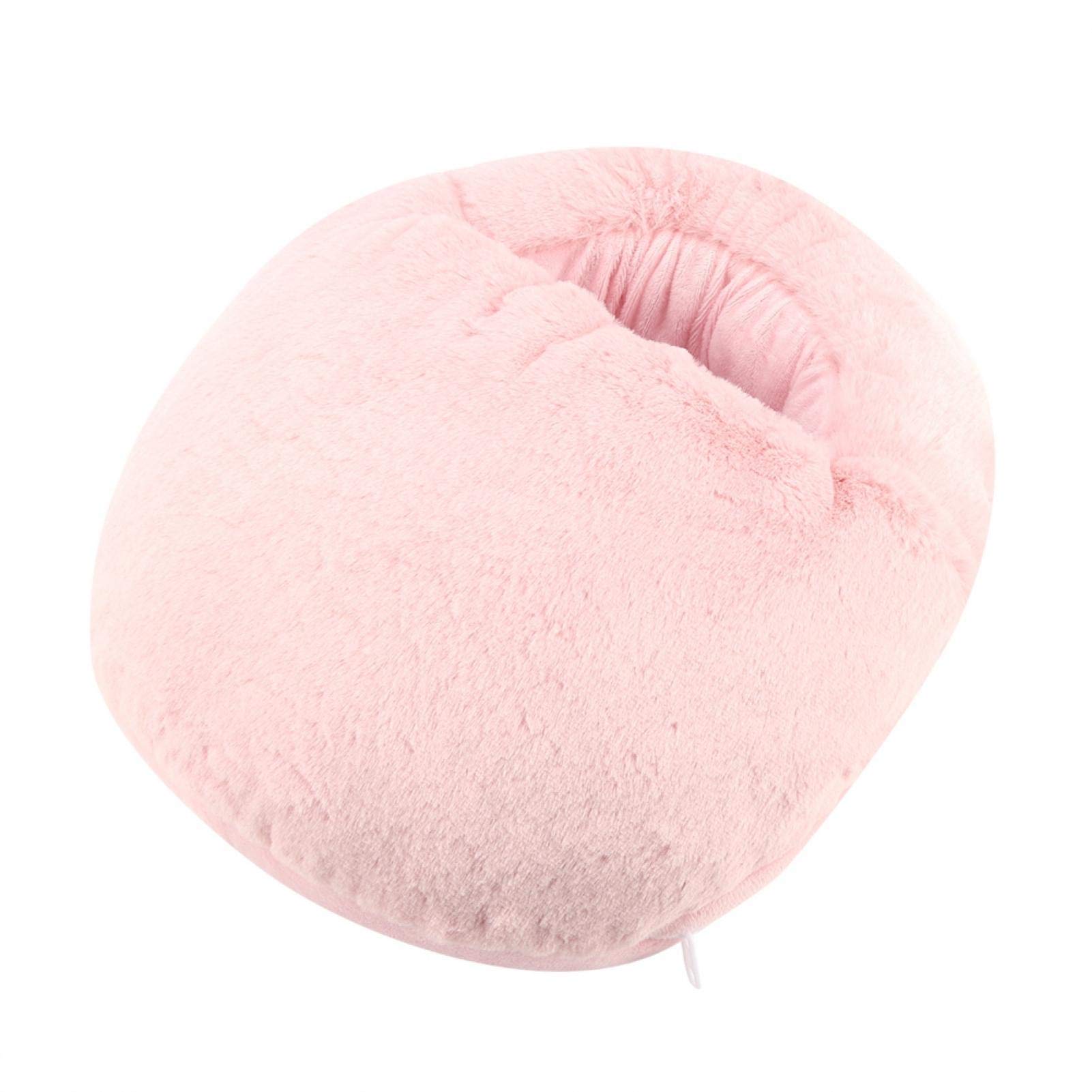 Electric Foot Warmer Cushion - USB Powered Heated Foot Pad for Winter, Office & Home Use - Soft Pink Warming Slipper Shoes (Size 12) - Perfect for Cold Floors, Work Desks & Relaxation