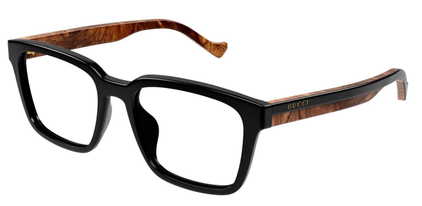 Gucci GG1306OA 001 Black Rectangular Men's Eyeglasses - Premium Designer Sunglasses for Men | Perfect for Business, Driving & Everyday Wear