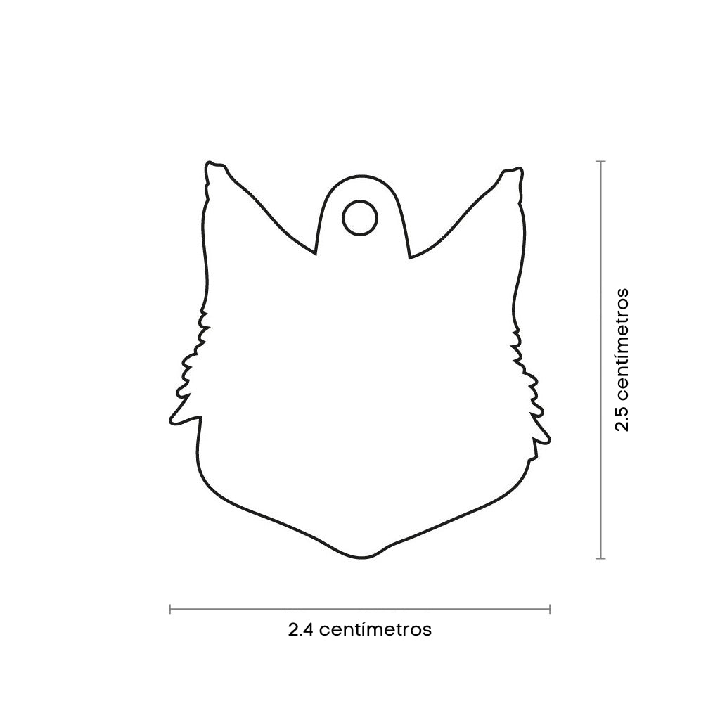 Maine Coon Cat Shaped Red ID Badge - Custom Pet ID Tag for Cats, Dogs - Perfect for Pet Safety, Travel & Identification