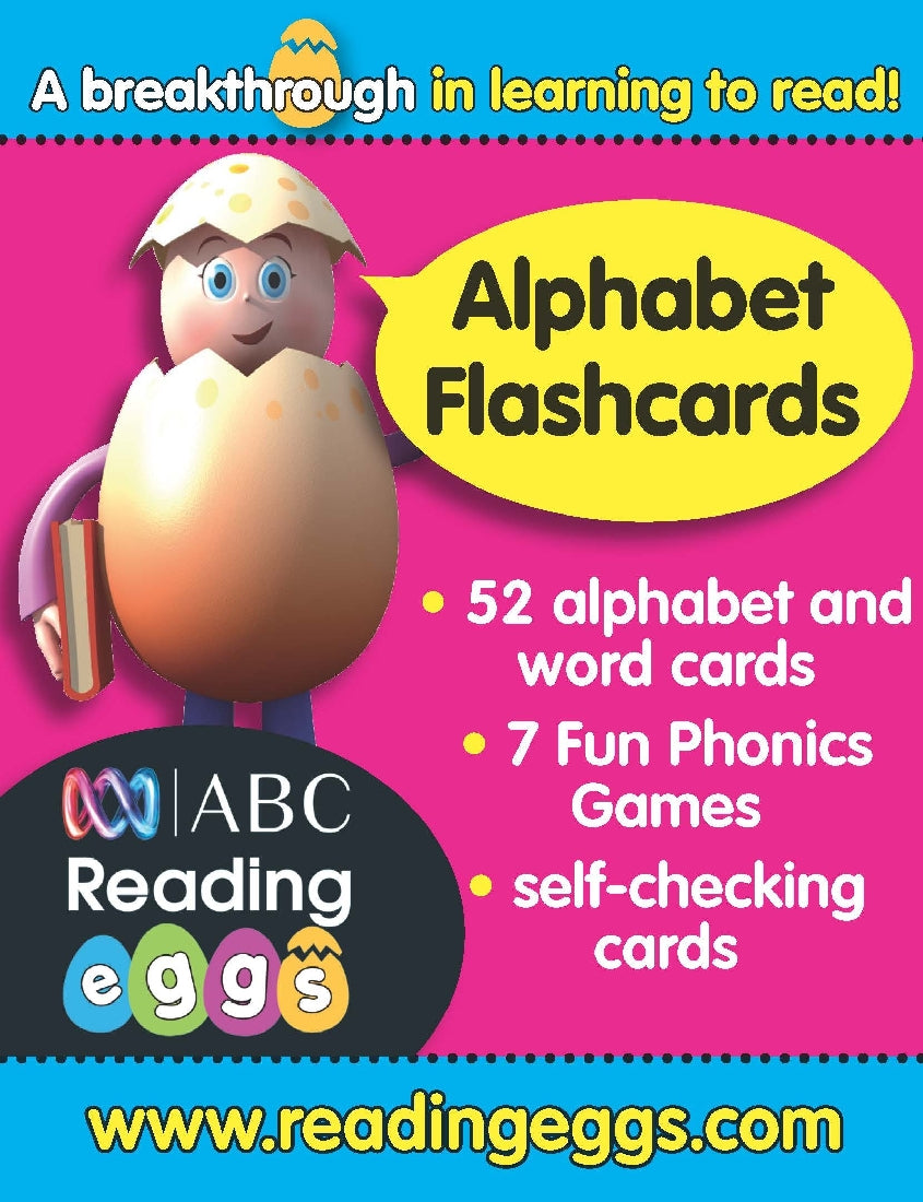 ABC Reading Eggs Level 1 Alphabet Flashcards for Kids Ages 4-6 - Learn Letters & Phonics for Preschool & Kindergarten Learning at Home