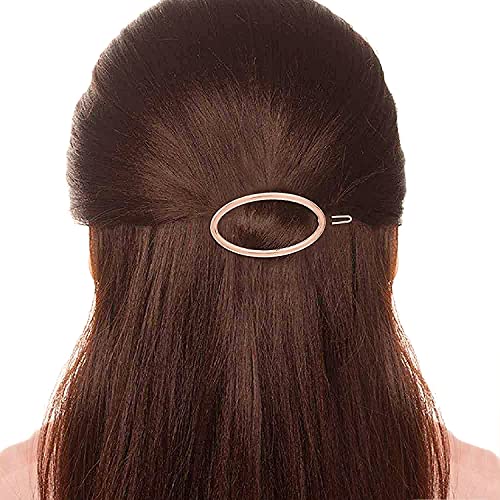 AB Beauty House Copper Plated Metal Gold Hair Clips - Elegant Hair Pins for Women & Girls (2-Piece Set) - Perfect for Weddings, Parties & Everyday Styling