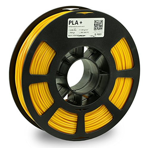 KODAK PLA Plus 3D Printer Filament - 2.85mm Diameter (±0.02mm), 750g (1.7lbs) Spool, Vibrant Yellow - Ideal for 3D Printing, DIY Projects, Prototyping & Educational Models