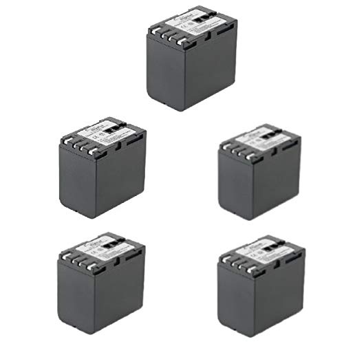 **Synergy Digital Camcorder Batteries - 5-Pack Li-ion 7.4V 3300mAh Ultra Hi-Capacity Replacement for JVC GR-Z7 & BN-V428U - Perfect for Travel, Vlogging, and Professional Videography**