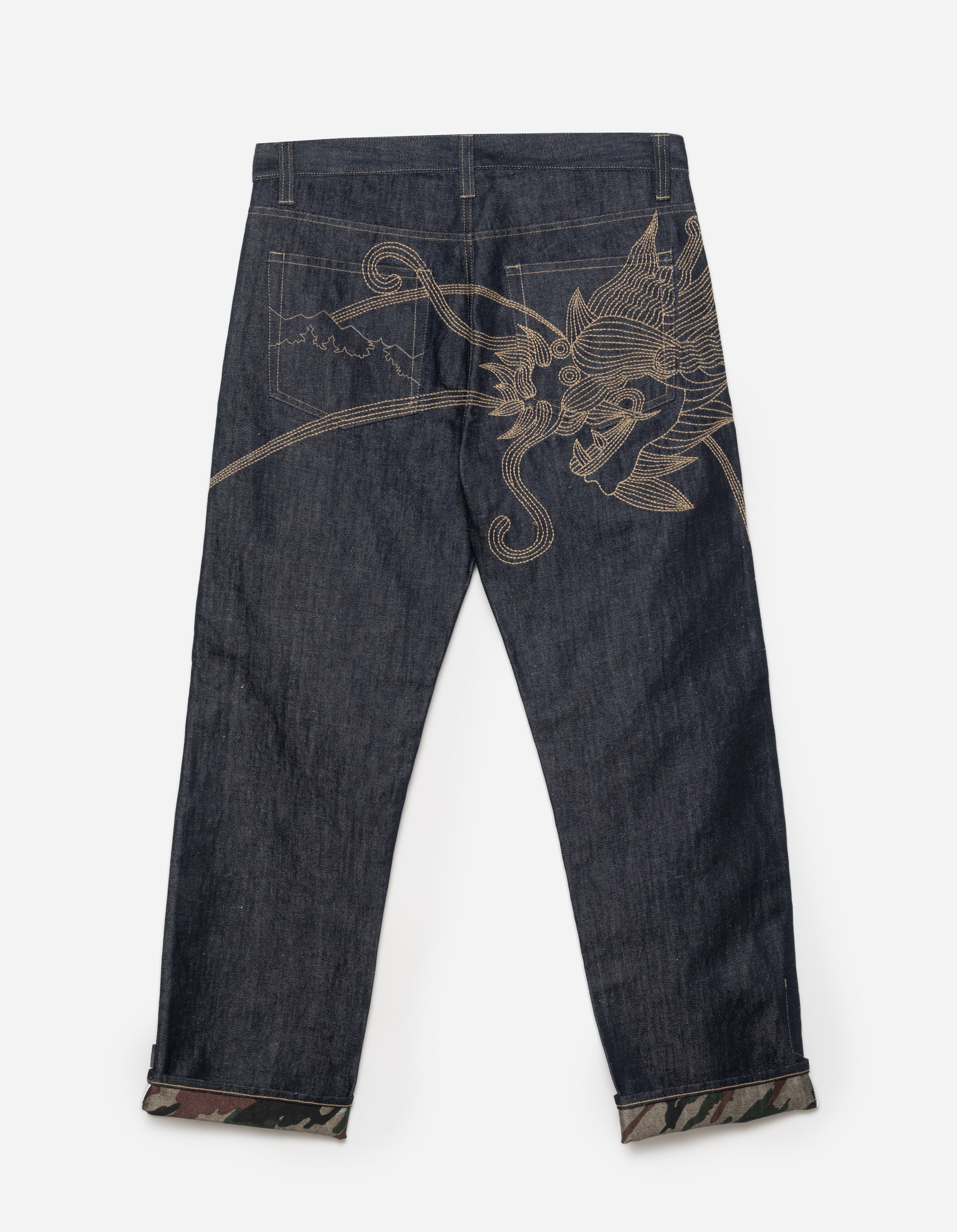 6060 Dragon Hemp Denim Jeans for Men - Indigo Wash, Eco-Friendly Hemp Blend, Comfortable Straight Leg Fit - Perfect for Casual Wear, Outdoor Adventures & Sustainable Fashion