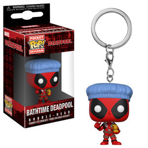 Deadpool Pocket Pop! Vinyl Keychain - Bathtime Deadpool Collectible - Perfect for Backpacks, Keys & Gifts for Marvel Fans