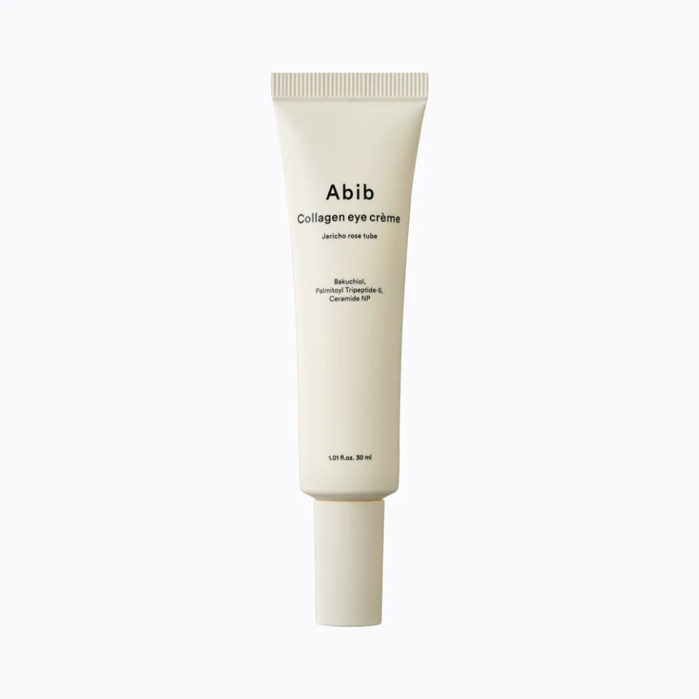 Abib Collagen Eye Cream with Jericho Rose - 30ml Tube for Dark Circles & Wrinkles - Hydrating Under Eye Treatment for Day & Night Use