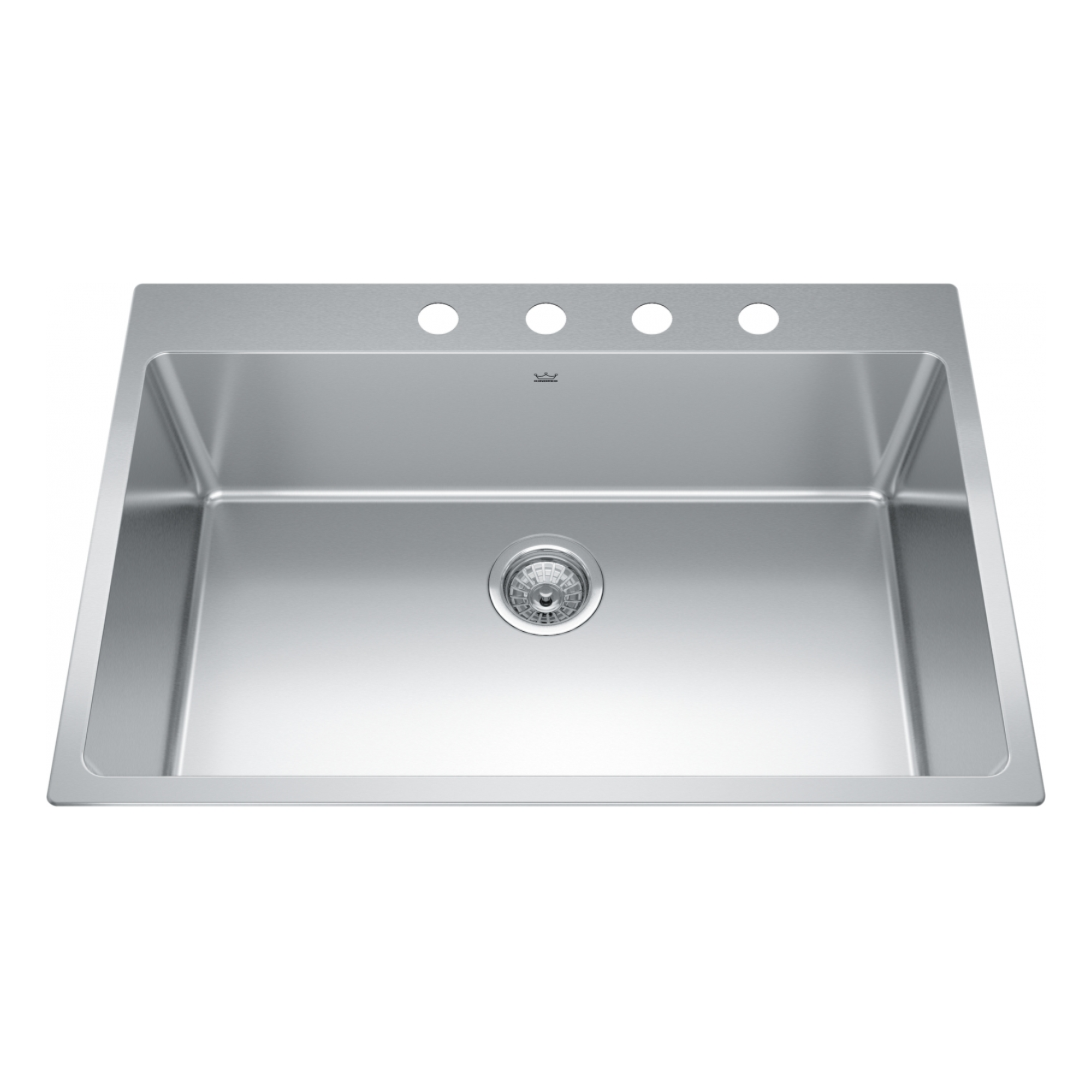 Kindred 31 Brookmore 4-Hole 1-Bowl Drop-In Stainless Steel Kitchen Sink BSL2131 9 4N - Perfect for Modern Farmhouse & Contemporary Kitchen Remodels
