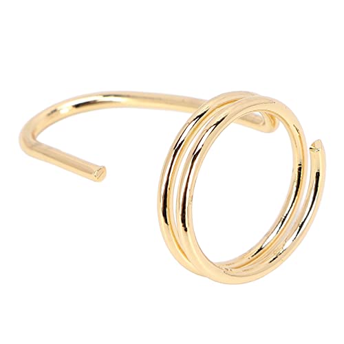 EXCLUZO 18K Gold Electroplated Copper Fake Nails - Easy to Wear, Reusable Fingertip Jewelry for Parties, Weddings & Daily Life (3045 Gold) - Perfect for Nail Art, Costumes & Fashion Accessories