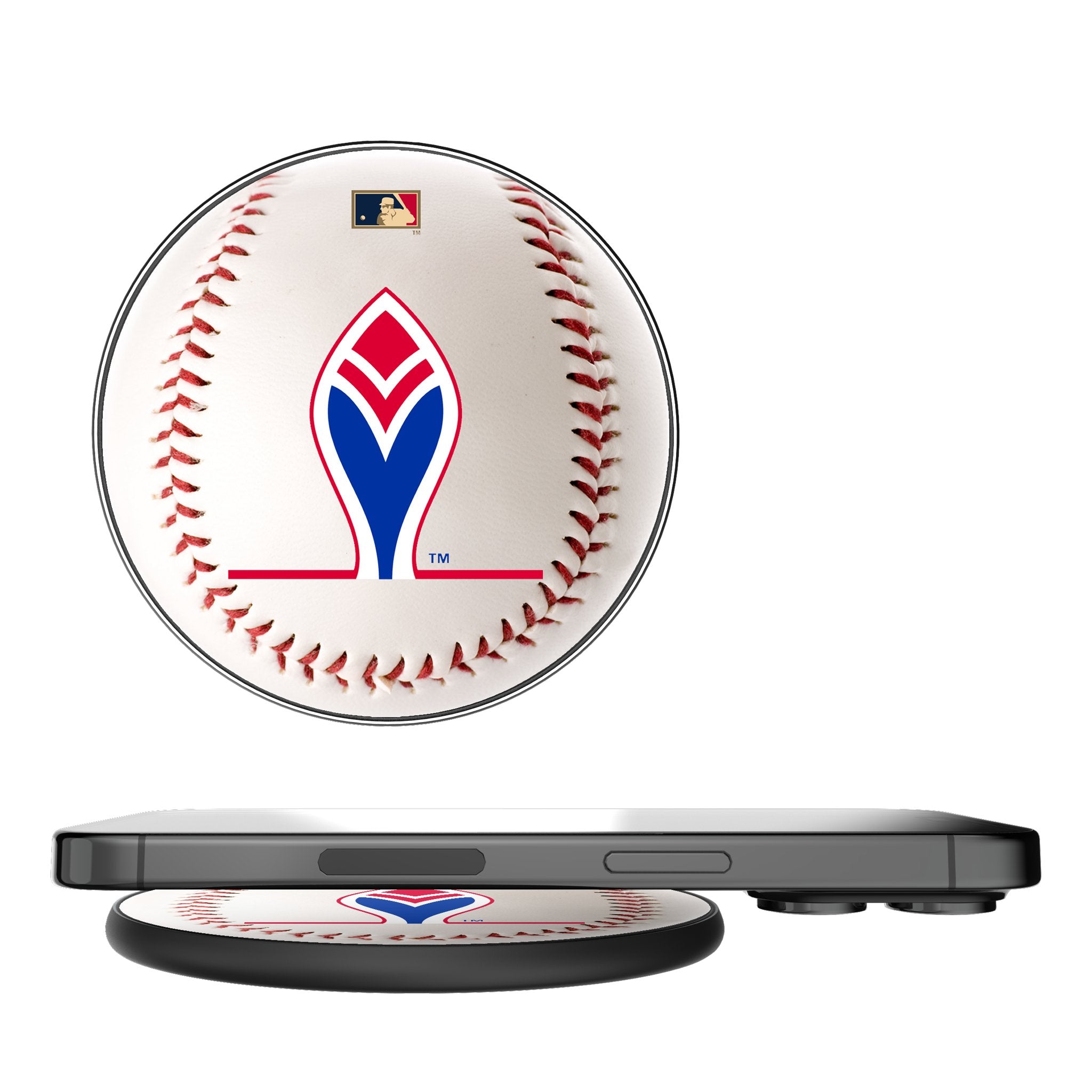 Atlanta Braves 1972-1975 Cooperstown Collection 15W Fast Wireless Charger - Perfect for Baseball Fans, Office & Home Use