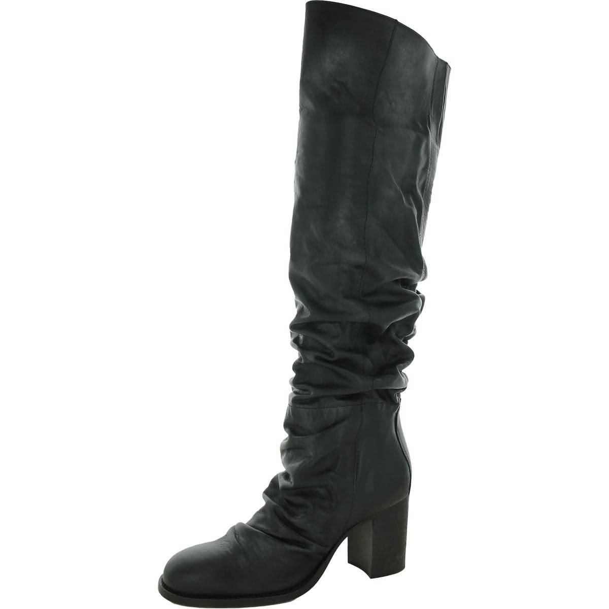 Free People Elle Tall Slouch Boots - Women's Knee High Leather Boots for Fall & Winter | Perfect for Casual Outfits, Date Nights & Office Wear