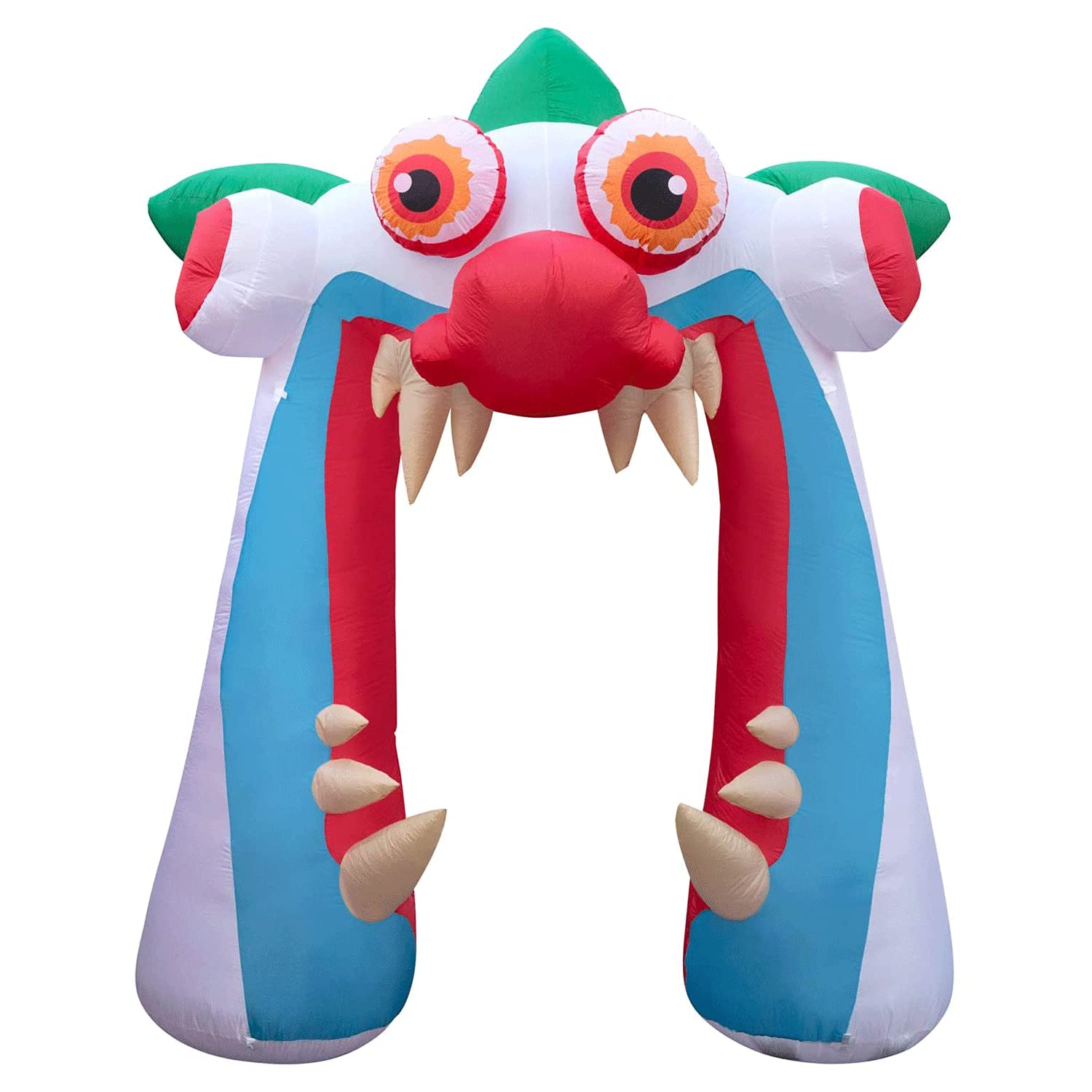 10 ft Halloween Inflatable Clown Archway with Lights & Fan - Outdoor Blow Up Halloween Decor for Yard, Lawn & Garden - Perfect for Spooky Party Entrance & Haunted House Decorations