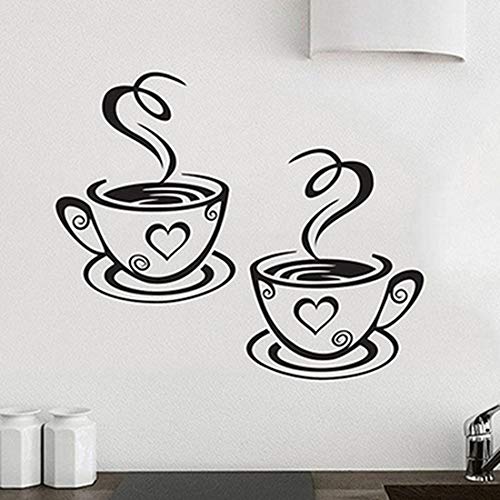 Coffee Cup Wall Sticker - Kitchen & Cafe Decor for Home & Restaurant