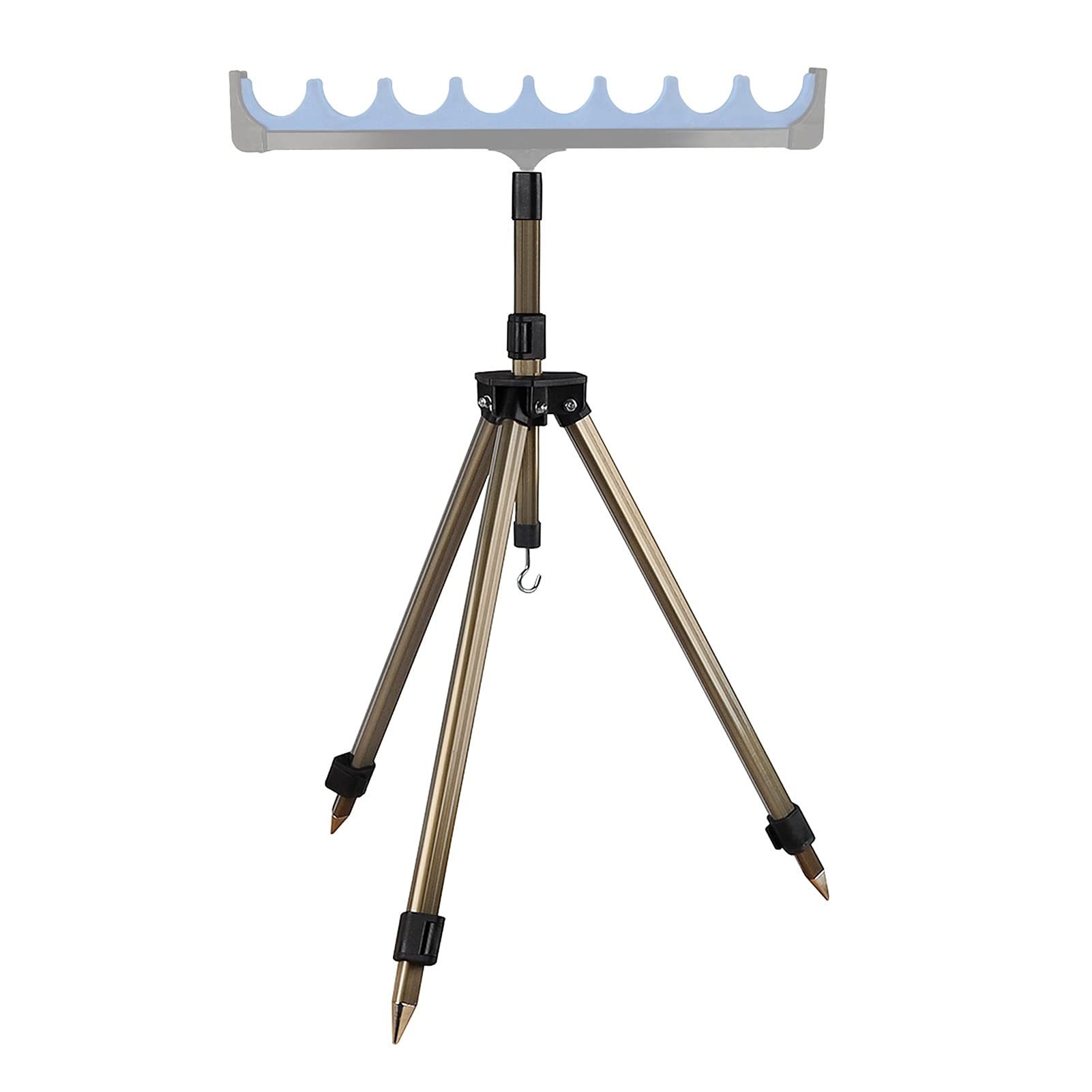 YUXI8541NO Telescopic Fishing Rod Holder - Portable Aluminum Alloy Tripod Stand for Fishing Poles | Perfect for Shore, Boat & Kayak Fishing