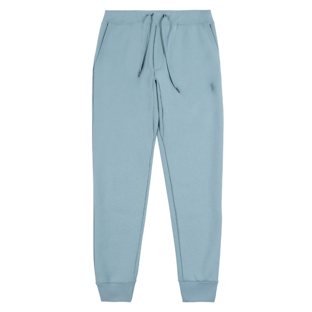 **3D Logo Fleece Pants for Men & Women - Soft Blue Winter Joggers, Comfortable Lounge Pants for Home, Gym, and Outdoor Activities**