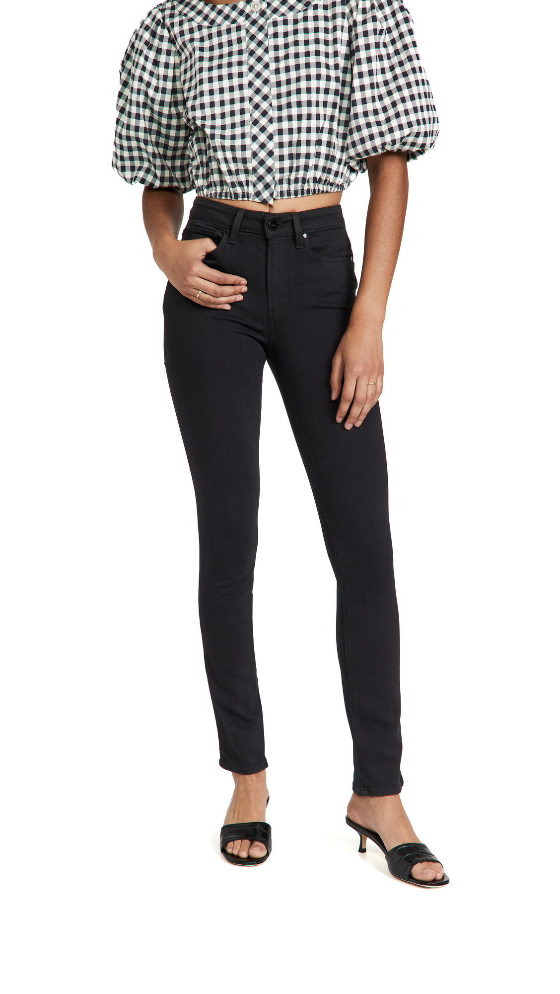 PAIGE Women's Flaunt Denim Bombshell Skinny Jeans - High Waist Stretch Denim Pants for Women, Perfect for Casual Outfits, Date Nights & Office Wear