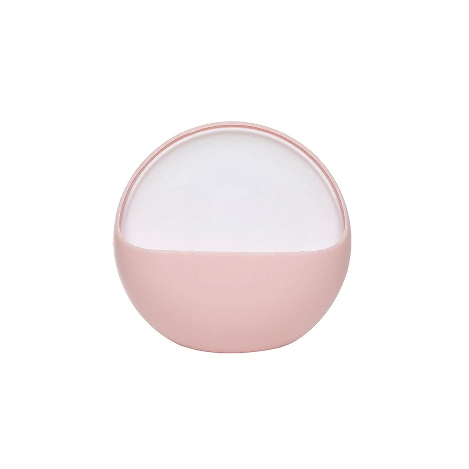 SHKI Wall Mounted Soap Holder - Self Adhesive Shower Soap Tray, Bathroom Sponge Dish & Drain Holder - Pink Hanging Storage Rack for Kitchen Sink, Shower, Bathtub - Perfect for Small Space Organization