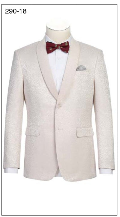 Alessandro Vitello by Renoir Slim Fit Tuxedo Jacket for Men - Premium Italian Wool Formal Blazer for Weddings, Black Tie Events & Evening Occasions
