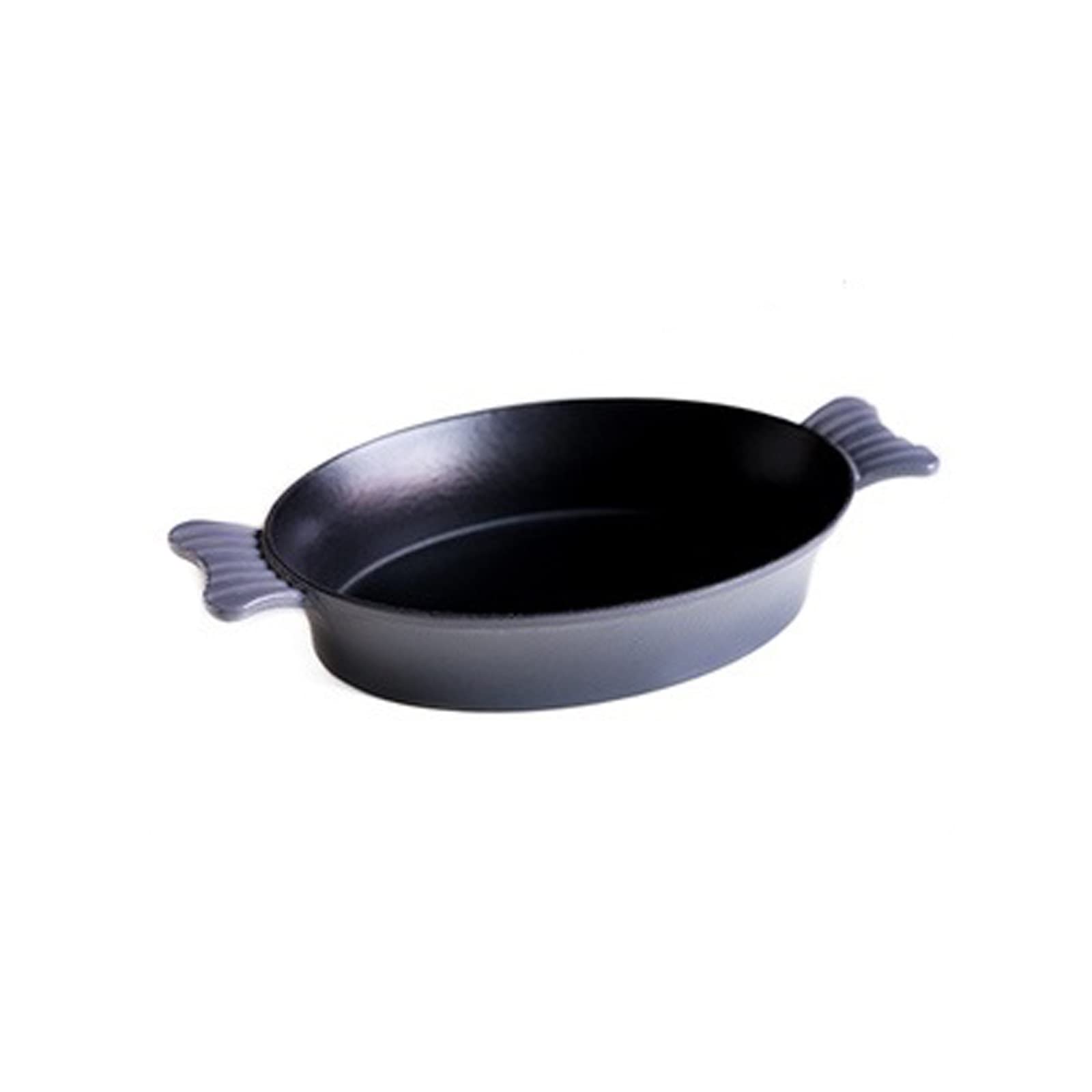 Luckxuan Enamel Cast Iron Baking Dish - Large Gray Fish-Shaped Bakeware for Rice, Steak, Bread, Cake & Pizza - Perfect for Oven Baking, BBQ, and Family Gatherings