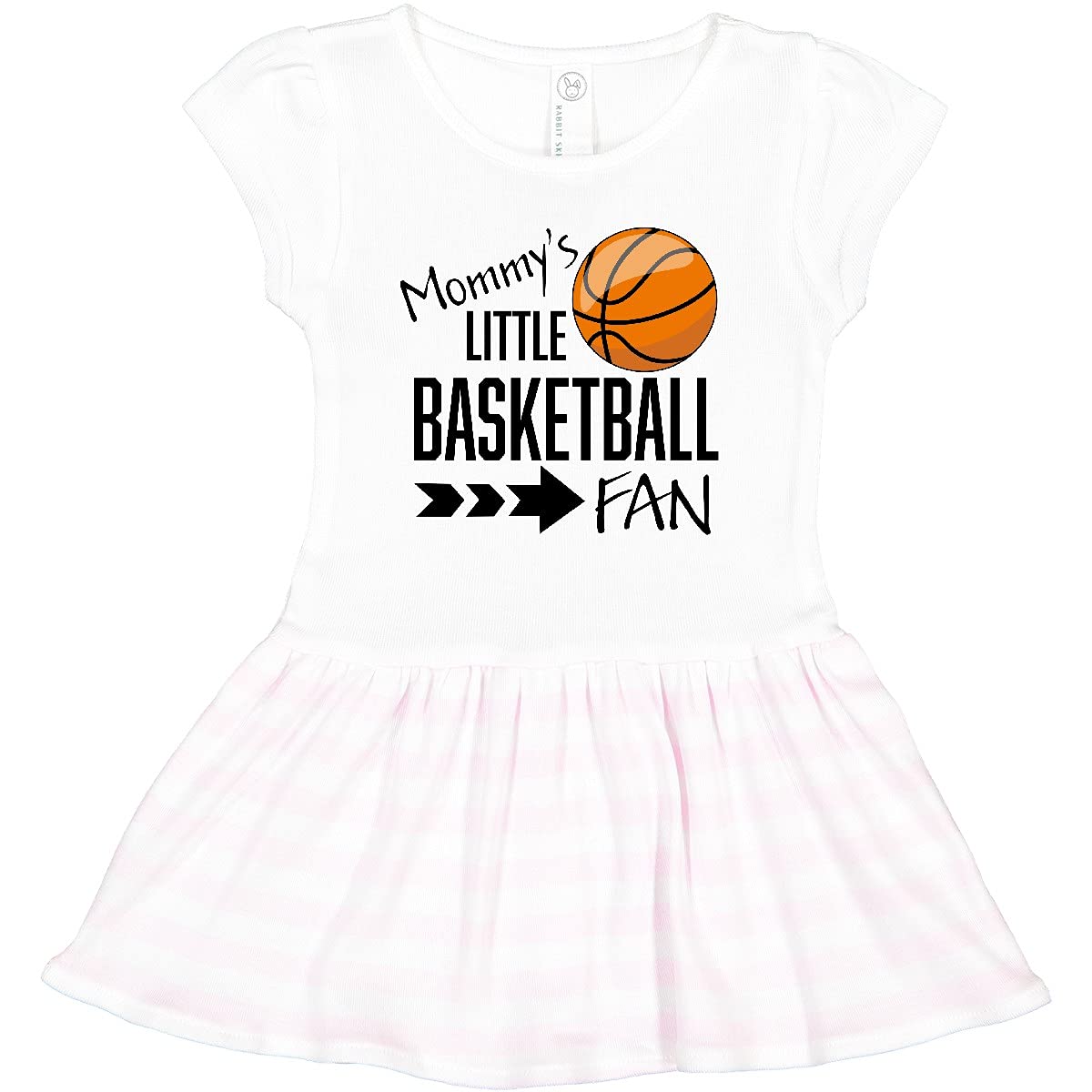 Inktastic Mommy's Little Basketball Fan Toddler Dress - Cute NBA Inspired Outfit for Baby Girls & Boys - Perfect for Game Day, Birthday Parties & Family Photos