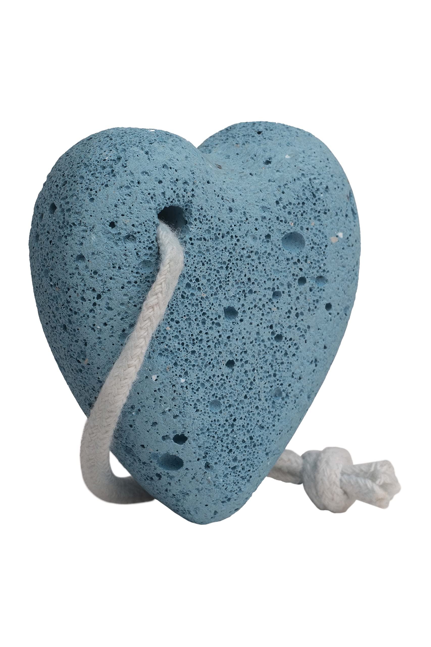 Natural Heart-Shaped Śukra Pumice Stone for Feet & Hands - Best Exfoliating Foot Scrubber to Remove Dead Skin, Calluses on Heels & Body - Pack of 2 - Perfect for Pedicure, Home Spa & Dry Skin Care