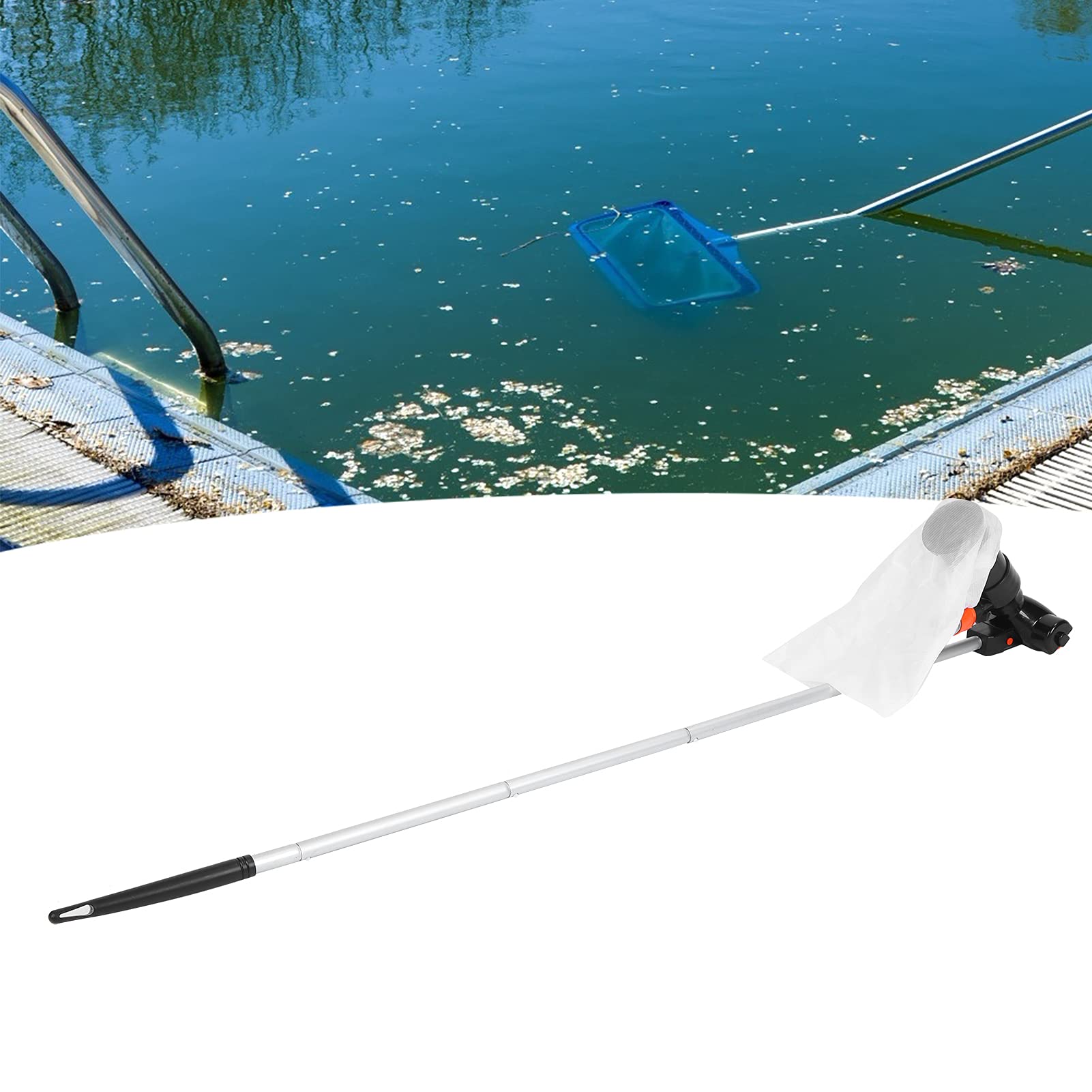 Portable Rechargeable Underwater Vacuum Cleaner for Ponds, Spas & Swimming Pools - Efficient Above Ground & Underwater Cleaning for Crystal Clear Water