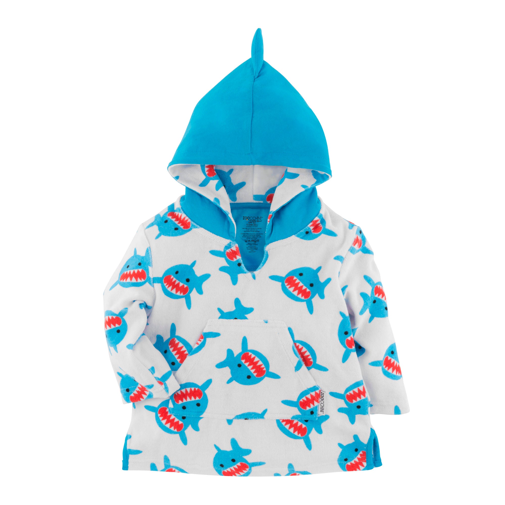 Zoocchini UPF50+ Baby Terry Swim Coverup - Sun Protection Rash Guard for Toddlers & Infants - Perfect for Beach, Pool & Summer Outings