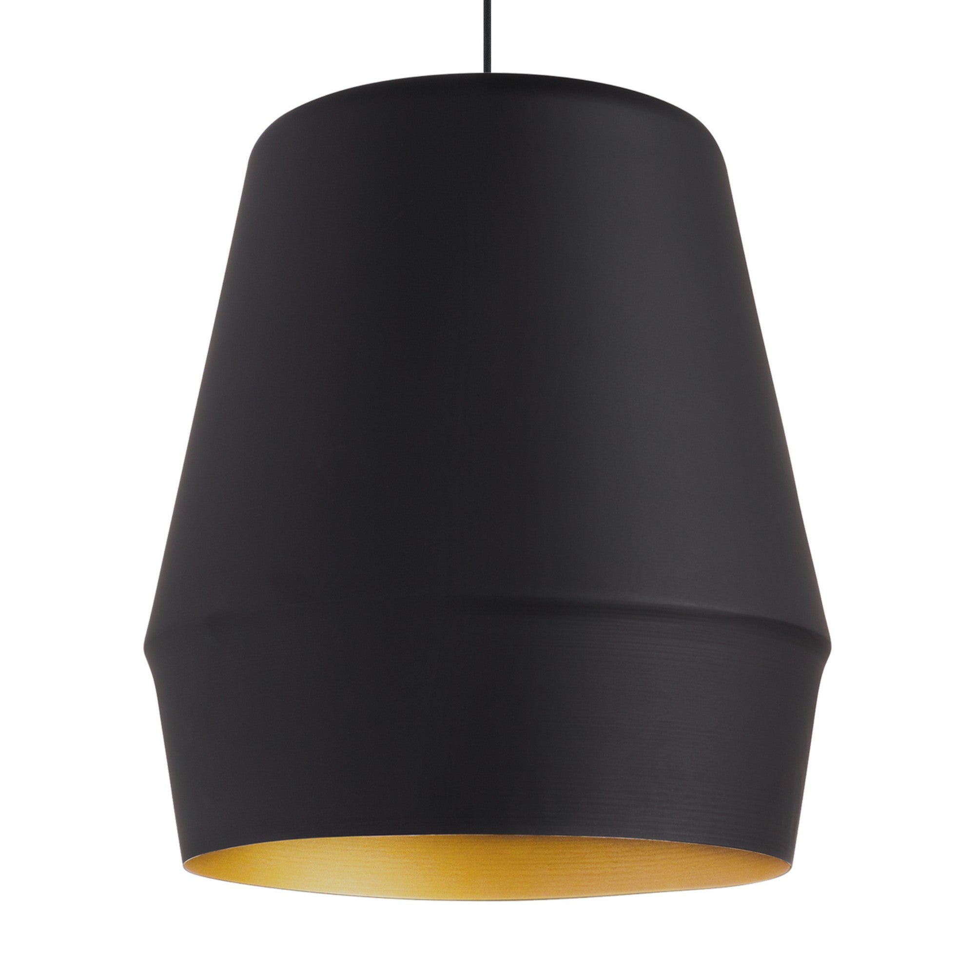 Allea 13 Inch Modern Black Pendant Light - Sleek Hanging Fixture for Kitchen Island, Dining Room & Bedroom Lighting