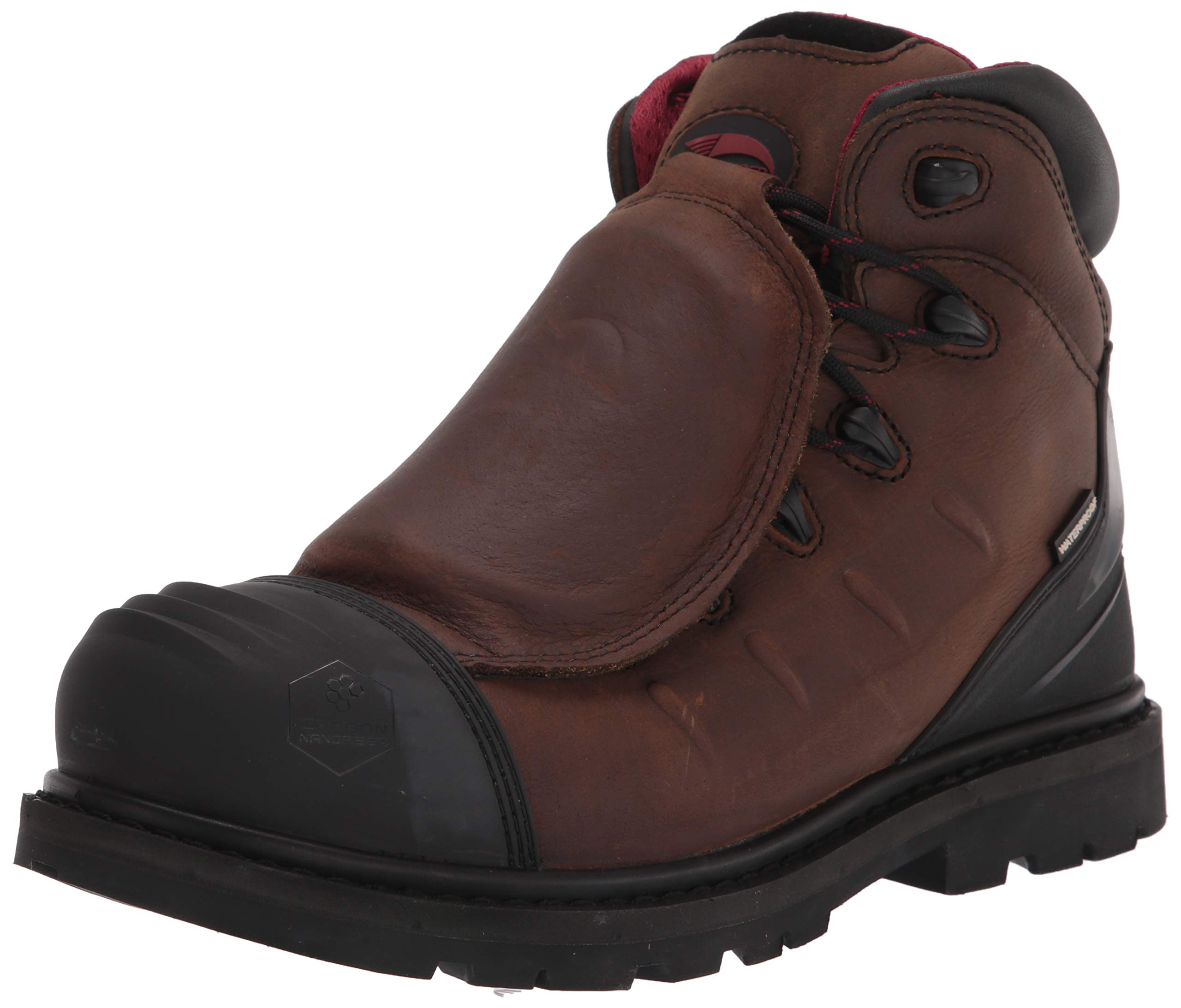 Avenger Men's A7590 Steel Toe Work Boots - Waterproof & Slip Resistant Industrial Safety Shoes for Construction, Warehouse & Outdoor Work
