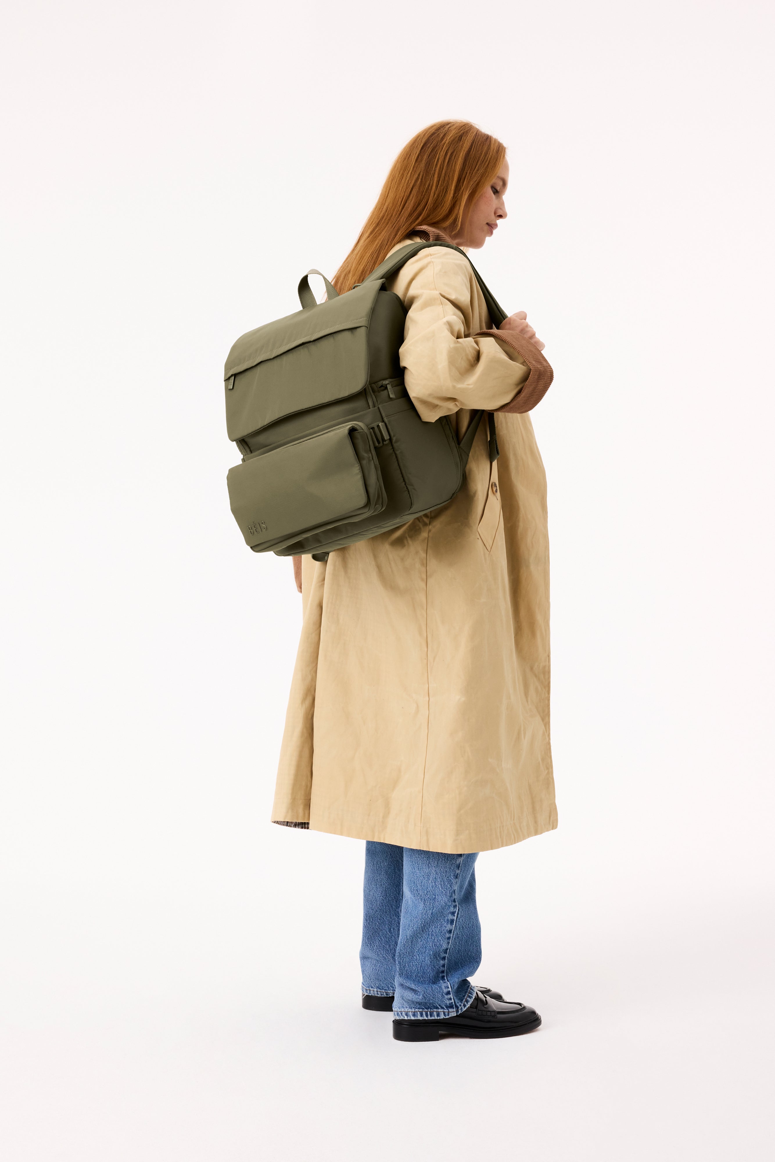 Premium Olive Diaper Backpack for Parents - Spacious, Stylish & Waterproof Baby Bag for Travel, Daycare & Outdoor Adventures