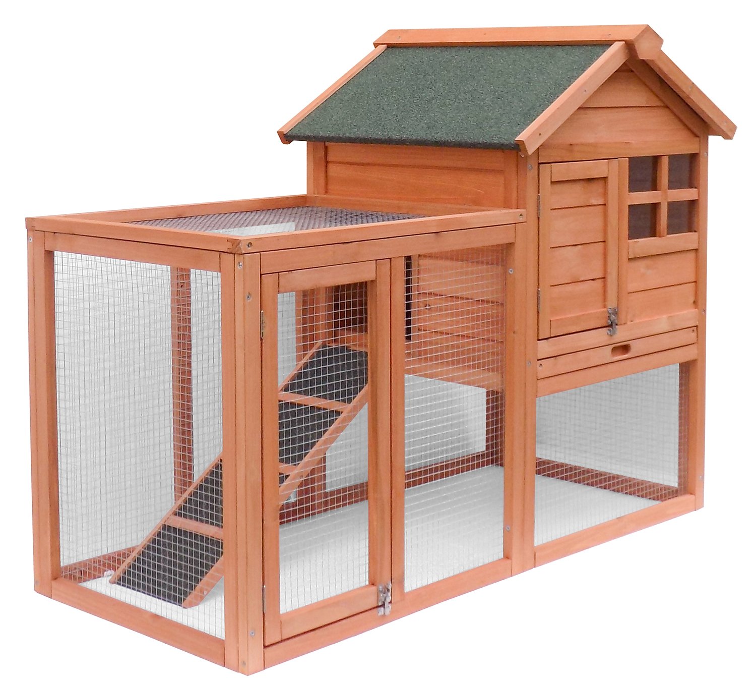 Premium Wooden Pet House for Rabbits, Dogs & Chickens - Durable Bunny Hutch, Dog House & Chicken Coop - Indoor/Outdoor Use for Backyard, Garden & Farm