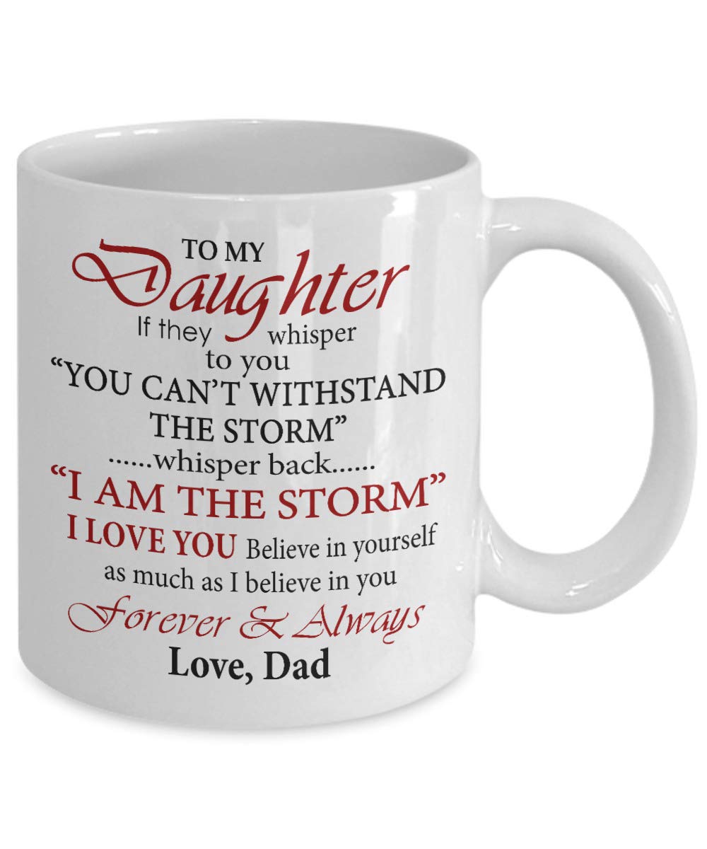 Personalized Gifts for Daughter - Inspirational 'Believe in Yourself' Necklace, Bracelet or Keepsake Box - Perfect for Birthday, Christmas & Anniversary - Heartfelt Present from Dad for Special Occasions